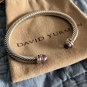 David Yurman Amethyst Classic Cable Bracelet.